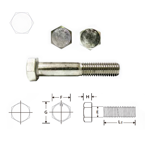 PERNO HEXAGONAL INOXIDABLE
