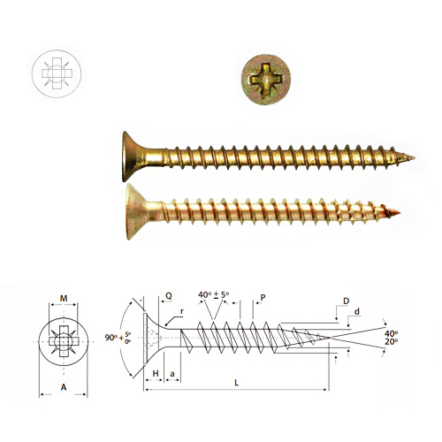 TORNILLO AUTORROSCANTE CHIPBOARD