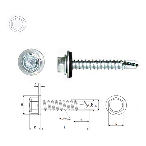 TORNILLO AUTOPERFORANTE PUNTA BROCA