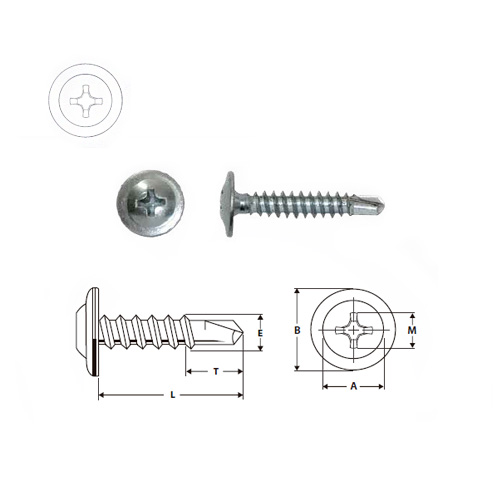 TORNILLO AUTOPERFORANTE CABEZA WAFER