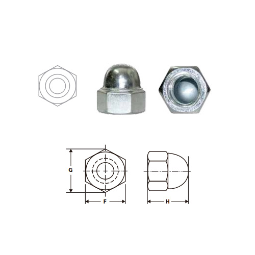 TUERCA CIEGA ASME B1.1 / SAE J995