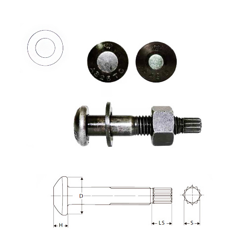 PERNO ESTRUCTURAL DE TORQUE CONTROLADO